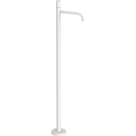 Mitigeur sur pied pour lavabo1 colonne verticale d’alimentation Blanc mat - TRES 26285306BM (1/2)