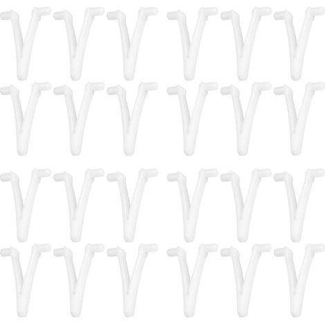 Clips V pour Piscine 24pcs Résine Fixation Solide(48 pieces) 24 incluses, résine , fixation sécurisée, compatible perches 1.25 pouces, entretien facile (1/5)