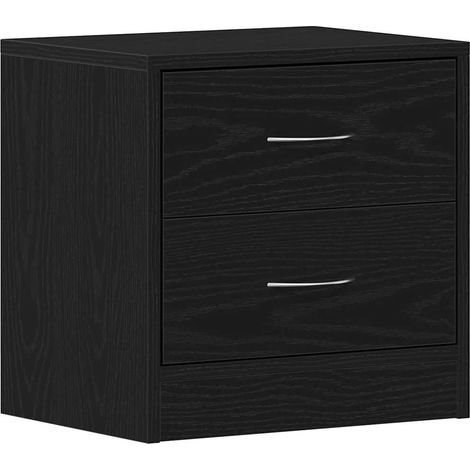 Maison Exclusive - Nachttisch Schwarz Eichen-Optik 40x30x40 cm Ho