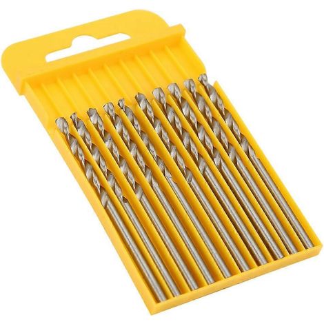 10 Schachteln Spiralbohrer aus HSS mit geradem Schaft für Holzbearbeitung, 2,8 mm, 10 Stück pro Schachtel