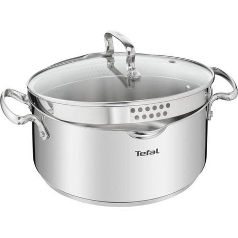 Duetto+ faitout inox 18 cm avec couvercle verre (1/5)