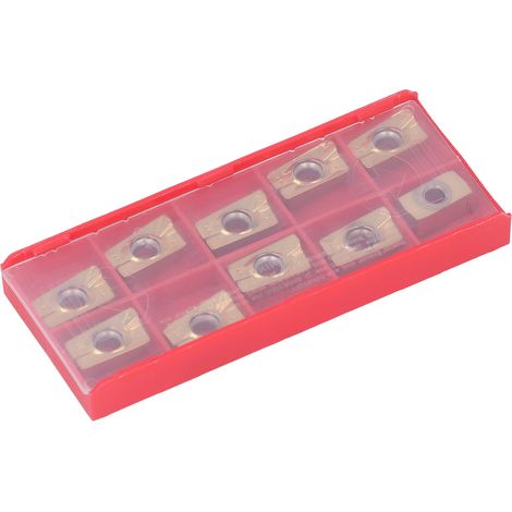 Lot de 10 plaquettes de fraisage CNC APMT1604, inserts carbure pour tournage et défonçage, précision élevée, usage industriel et bricolage, outils de coupe durables, remplacement standard. (1/5)