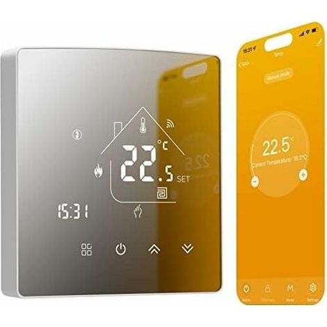 Thermostat - Chauffage Sol - Wifi - Programmable 6 Périodes - Pour Système Électrique Ou Hydraulique - 16 A Et 3 A - 1 Pièce (1/5)