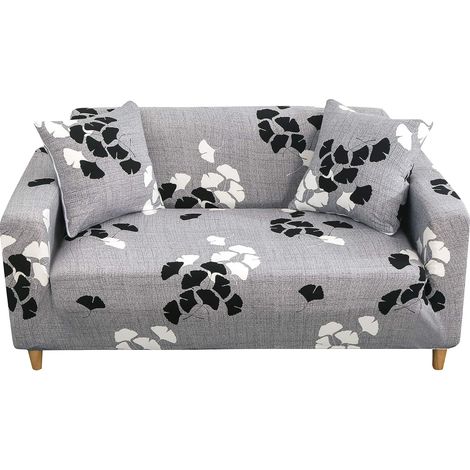 Stretch Sofa Cover with Print, Modern Anti-Slip 1/2/3/4 Seater Elastic Sofa Slipcover (1/5)