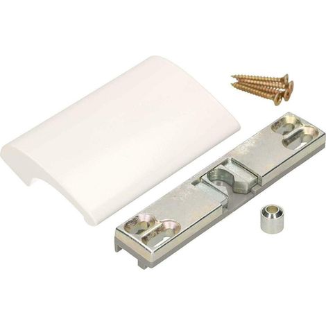 Poignée en aluminium Balk DE LUXE RAL 9016 BLANC + VERROU (1/5)