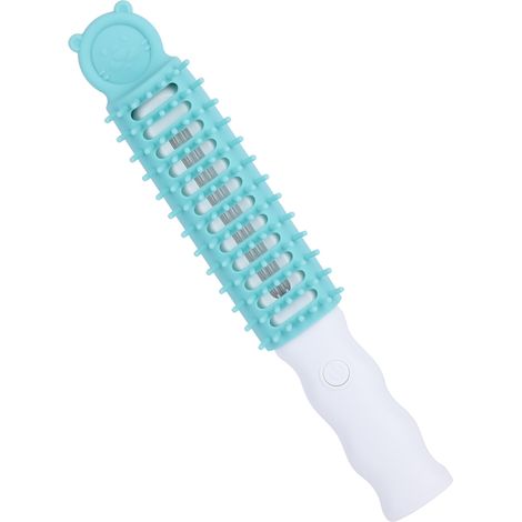 Brosse UV pour chien, élimination des acariens, brosse de massage multifonctionnelle portable à ultraviolets pour animaux de compagnie à domicile (1/5)
