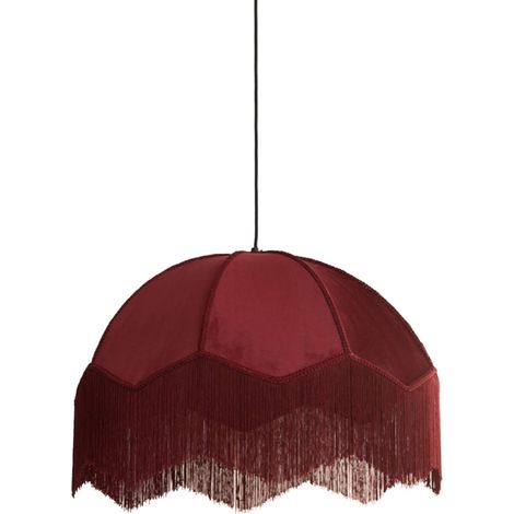 Light & Living - hängeleuchte - Malacia - rot - raffia