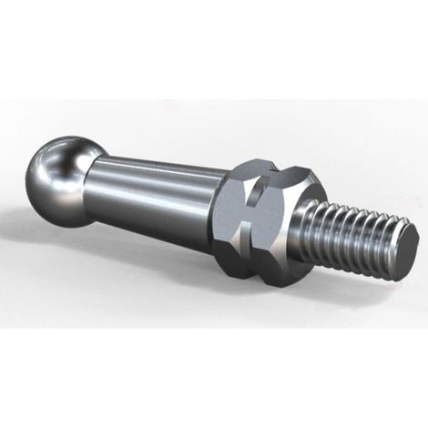 Foot Pegs for Motorcycle, Pedal Floor Nail Screw Motorcycle Universal 6 mm Pedal Limit Bolt High Hardness Stainless Steel Pedal Screw Motorcycle Footrest Accessories, Silver, 30 mm (1/5)