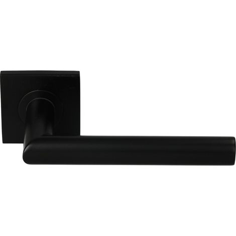 Béquille double JADE slim sans rosace diamètre 19mm carrée noir PVD - HERACLES - B-INOX-SLC02N