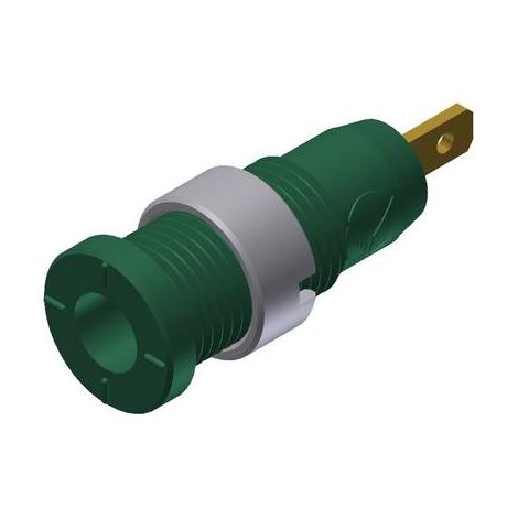 Douille banane Ø de la broche: 2 mm Hirschmann Test & Measurement MSEB 2610 F 2,8 Au 975455704 vert (1/2)