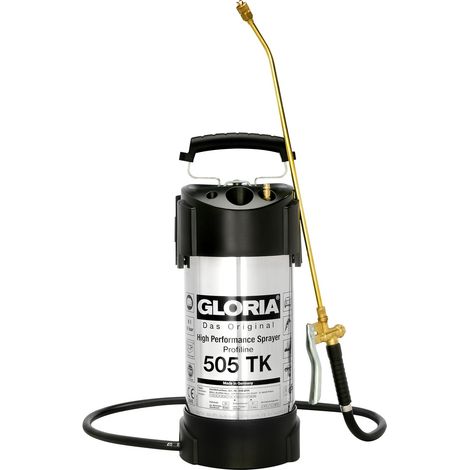 Gloria 505Tk Profi, Irroratore da 5 Litri ad Elevate Prestazioni in Acciaio Inossidabile, Resistente Agli Oli