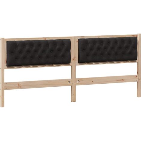 Tête de lit,Décoration murale Autre Marron et noir 200 cm Bois massif en pin CFW780145 (1/5)
