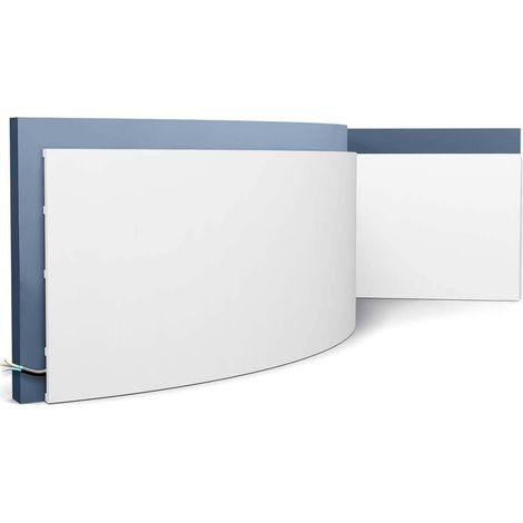 Skirting Orac Decor SX207F SQUARE Base molding 3d wall panel Flexible moulding Multifunctional moulding Stucco moulding Panel moulding Decorative moulding contemporary design white 2 m (1/5)