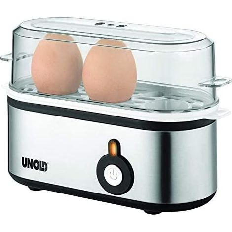 Unold 38610 Cocedor de huevos negro acero inoxidable 3 huevos (1/5)