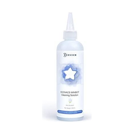 Ecovacs – Nettoyant vitre pour robots Winbot WSO010004 – 230 ml – Formule non toxique – Compatible modèles 880, X1, 920, W1 PRO