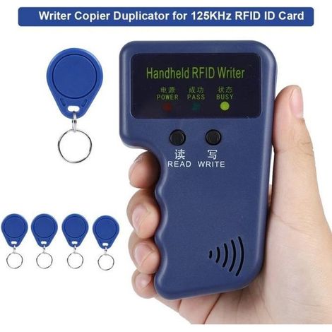 Duplicateur portable - NIM - RFID 125 KHz - 5 étiquettes - Antenne intégrée - Utilisation facile (1/2)