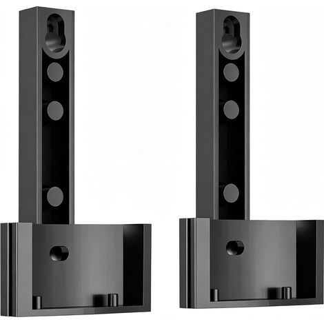 Wandhalterung für Harman Kardon Satellitenlautsprecher (Sats TS30, TS20, TS60) – Montagehalterungen für Harman Kardon HKTS 20 / BQ 30 / BQ 60 / BQ 65 (Schwarz) – 2er-Pack