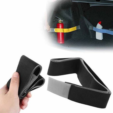 Organisateur de coffre de voiture, sangle de fixation élastique adhésive, accessoires intérieurs, bandes de tension auto (1/5)