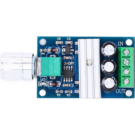2 régulateurs de vitesse moteur PWM, module de contrôle DC 6V-28V 3A, interrupteur de réglage de tension (1/5)