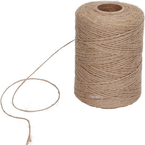Corde de Jute chanvre fort 2mm 2 plis ficelle Protection de sécurité bricolage artisanat Arts jardinage Applications 300 mètres (1/5)