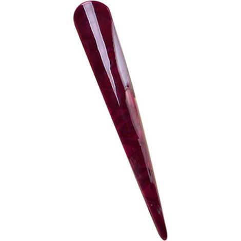 Vintage Duckbill Clip in Acetate, Red, Decorative (1/5)