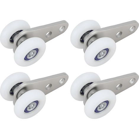 Lot de 4 Roulettes pour Porte Coulissante Rail de 25 Mm 24 X 22,5 X 45 Mm (1/5)
