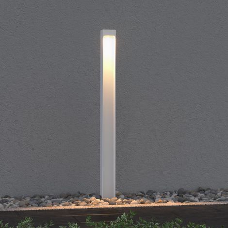 Mai & Mai Stehleuchte Außenleuchte 6x6x80cm IP65 Wegeleuchte Außen Außenpollerleuchte für Garten, 3000K Stehlampe Gartenlampe Außenlampe Standleuchte Sandweiß 5W BaldersLights