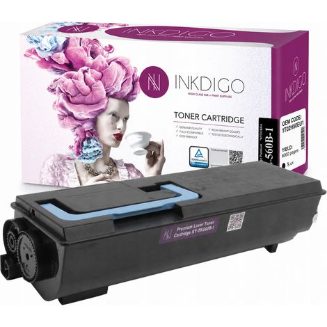 Toner Inkdigo TK560K compatibile con Kyocera ecosys P6030cdn FS-C5300DN, certificato TÜV. (1/5)