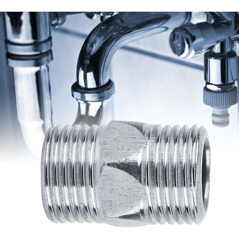 10 G1/2" Edelstahl-Rohrverbinder für Bad und Küche (A) (1/5)