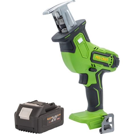 Procraft PSS30bb Scie sabre sans fil 20 V Brushless + 1x batterie 4,0 Ah - sans chargeur
