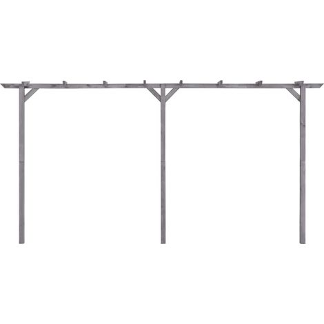 vidaXL Pérgola de jardín de madera de pino impregnada 400x40x205 cm (1/2)