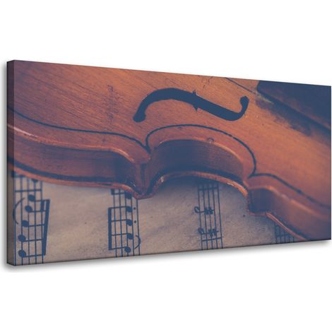 Leinwanddruck Musik Violine Fiddle 80x40 cm