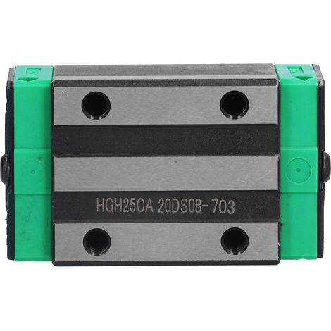 Rail linéaire HGH25CA avec palier coulissant en acier pour équipements CNC, robots et systèmes industriels. (1/5)