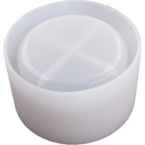 Moule en silicone rond pour pots de succulentes DIY en résine époxy - Art floral et cristal (1/5)