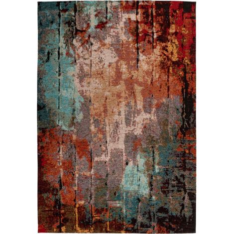 Tapis Tissé Imprimé à Motifs "Primavera" Multicolore 80 x 150 cm (1/4)