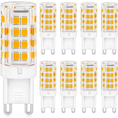 G9 LED Bulbs, 5W Warm White 3000k 500lm (equivalent to 50W Halogen), AC 85-265V Dimmable Flicker-Free Energy Saving Bulbs for Bedroom, Living Room, Kitchen, Garden, Pack of 8 [Energy Class] (1/4)