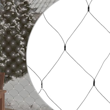 Filet lumineux blanc froid de Noël 3x2 m 204 LED Int/extérieur CFW35909 (1/5)