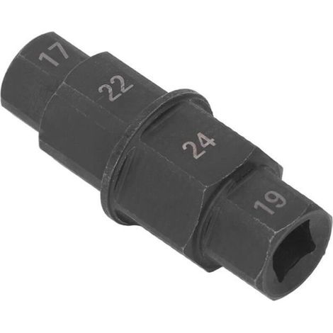 outil de roue d'essieu avant de moto Outil d'essieu hexagonal pour moto, clé de retrait de broche bricolage douille Noir (1/4)