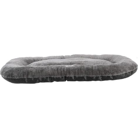 Coussin ovale gris antidérapant pour chien 80x60x6cm - Confort et stabilité (1/5)
