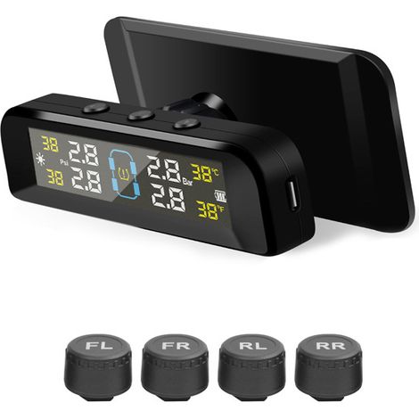 Motorrad-Reifendruckkontrollsystem (TPMS), USB-Ladefunktion, kabelloser Reifendrucksensor, 5 Alarmmodi, magnetische USB-Ladefunktion (1/5)