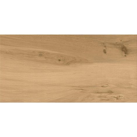 Gres esmaltado color beige con efecto madera, 30x60 cm, Ashville