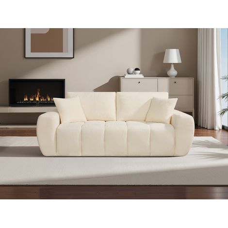 Gerades Stoffsofa im Bubble-Stil