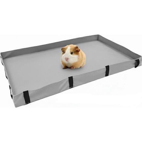 Tapis de cage imperméable et antidérapant pour cobayes, lapins, hamsters et autres petits animaux de compagnie (90 x 60 cm). (1/5)