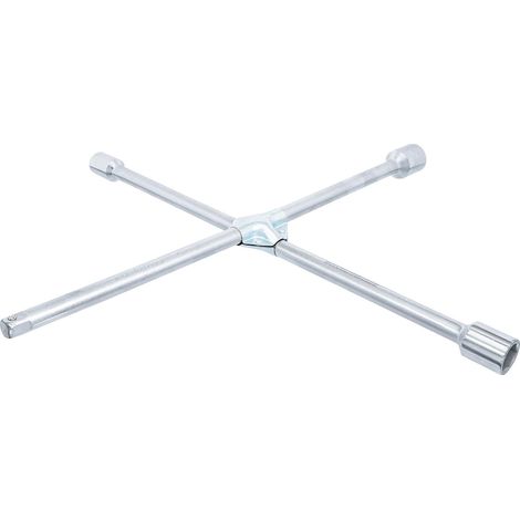 BGS Llave de cruz cromada 24x27x32x20 mm brazo 70 cm