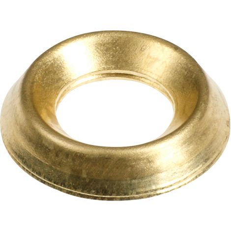 TIMCO Screw Cups Electro Brass - To fit 6 Gauge Screws (1/2)