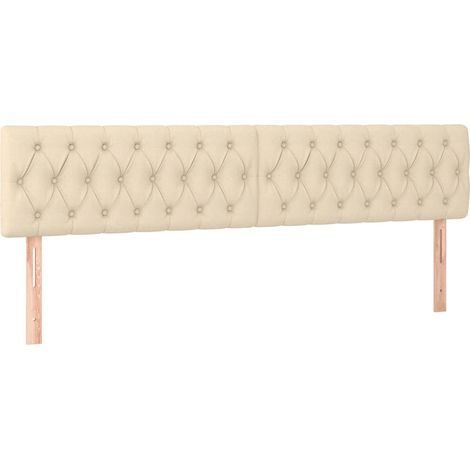 Maison Exclusive - Cabeceros tela crema 180x7x78/88 cm (1/5)
