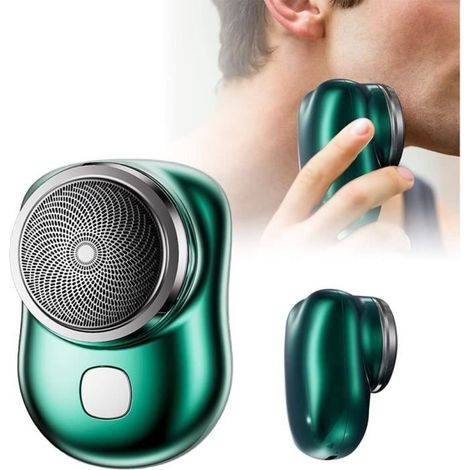 Rasoir électrique portable, Mini-Shave, Rasoir électrique pour hommes, Rasoir humide/sec, rechargeable par USB pour maison, voyage (1/4)