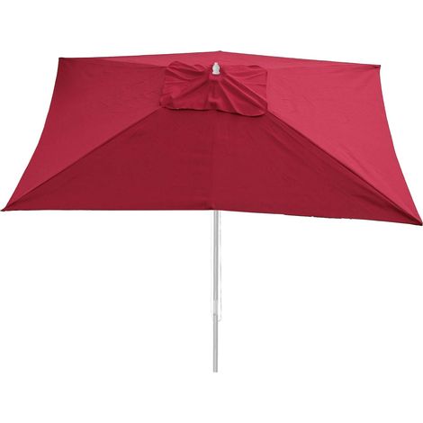 Ersatz-Bezug für Sonnenschirm Lissabon 3x4m, Sonnenschirmbezug Ersatzbezug, Polyester bordeaux (1/5)