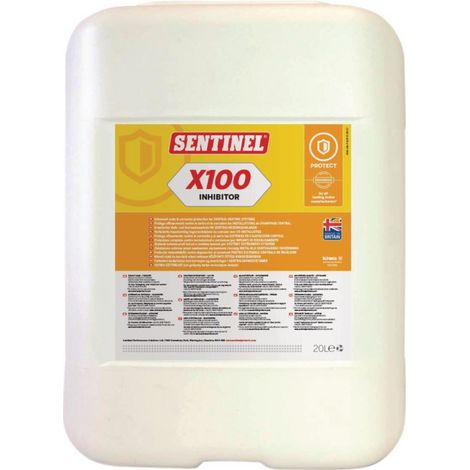 Sentinel – Inhibiteur X100 – Protection anti-corrosion et anti-calcaire pour chauffage central – Évite boues et algues – Bidon 20L — vue 3