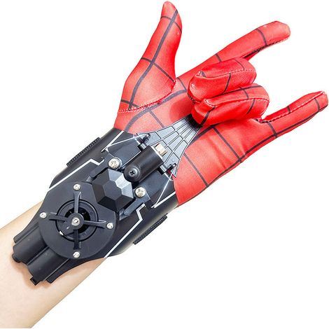 Lanceur de toile d'araignée jouet à corde électrique avec moulinet, gants en soie d'araignée pour enfants, cadeau d'Halloween et de Noël, accessoire de jeu extérieur (1/5)